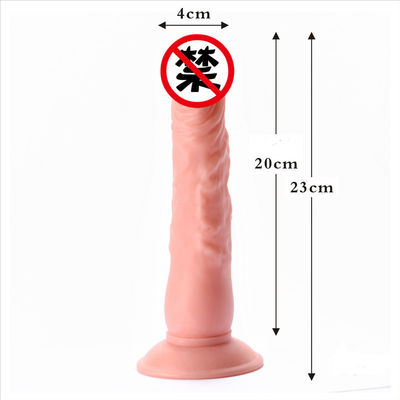 Jouets clitoridiens de stimulation de pénis réaliste de silicone d'IPX6 40mm pour la femme
