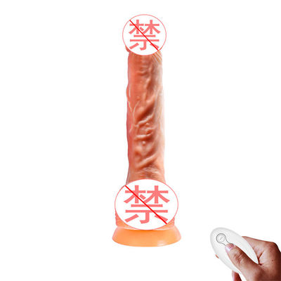 Revêtement huilé en caoutchouc de 4cm de géant de faux de pénis jouets clitoridiens femelles de stimulation