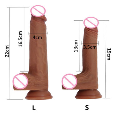 Pénis énorme de RoHS faux avec le pénis artificiel de la boule IPX6 35mm pour des femmes