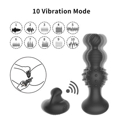 La stimulation clitoridienne rechargeable de l'anus IPX7 joue le silicone vibrant de prise de bout
