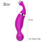 Stimulateur femelle de Clit de stimulateur d'ABS clitoridien rechargeable pourpre de silicone